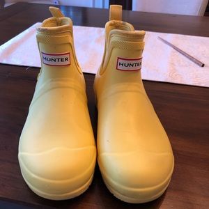 Hunter for Target, short rain boots, yellow, size 7